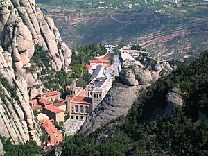 Monestir de Montserrat vista Roca de St. Jaume