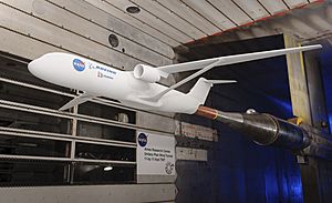 NASA Ames SUGAR wind tunnel tests-front