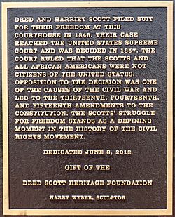 Plaque on Dred Scott Case - Outside Old Courthouse - St. Louis - Missouri - USA (41040335655)