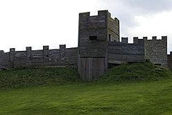Reconstruction of Hadrian's wall - geograph.org.uk - 407926.jpg