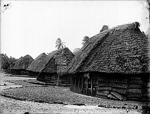 Samoan.village.on.the.Manu’a.Island.Group.Andrew.Thomas 1890-1910