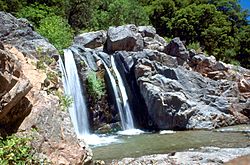 South Yuba River waterfall