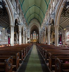 St Mary Abbots Church nave, Kensington, London, UK - Diliff