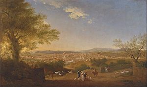 Thomas Patch - A Panoramic View of Florence from Bellosguardo - Google Art Project