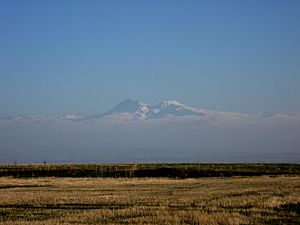 Արագած լեռը Շիրակի դաշտից
