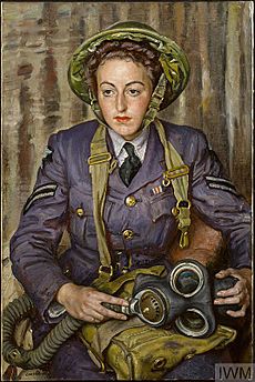 Corporal JM Robins, MM, WAAF (1941) (Art.IWM ART LD 1467)