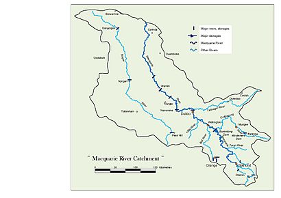Macquarie River Catchment Map