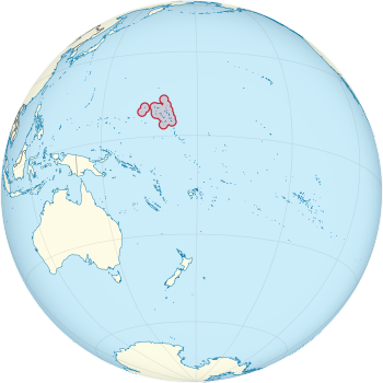 Location of the Marshall Islands