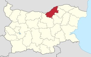 Location of Ruse Province in Bulgaria