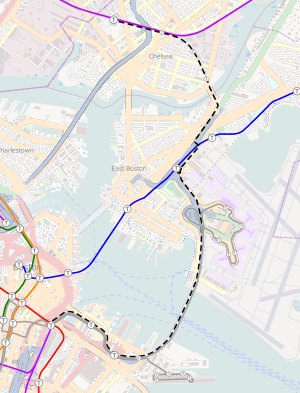 Silver Line Chelsea proposal map