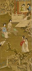 Tang Yin - Making the Bride's Gown - Walters 3520