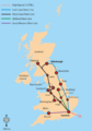 British main lines railway diagram