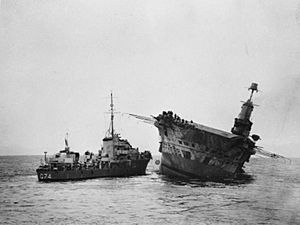 HMS Ark Royal sinking 2
