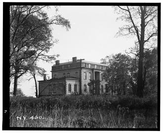 Historic American Buildings Survey, Arnold Moses, Photographer, October 12, 1936, EXTERIOR VIEW. - Hunter Island Mansion, Hunter Island, Bronx, Bronx County, NY HABS NY,3-BRONX,8-1