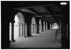 Interior gallery, north side; view looking from the west - Jacob Riis Park, Rockaway Point, Queens County, NY HABS NY-6374-55