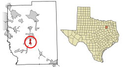 Location of Oak Grove in Kaufman County, Texas