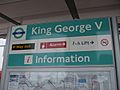 King George V stn signage