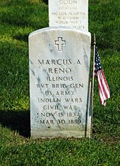 Marcus Reno gravestone