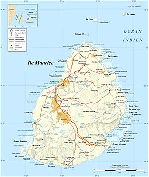 Mauritius Island map-fr