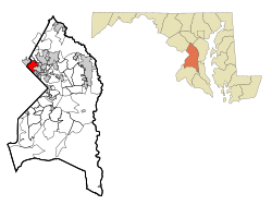 Location of Chillum, Maryland
