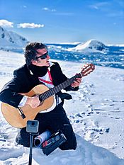 Rafael Serrallet in Antarctica