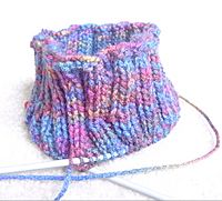 Ribbed knitting multicolour