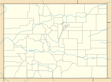 Map of bridge location in Colorado