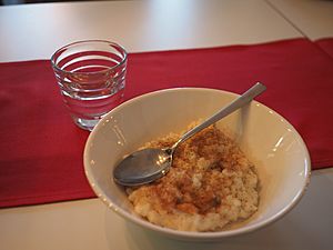 Finnish Christmas rice porridge