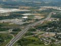 Highway 401 and Freeport Diversion facing east