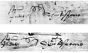 Judith Shakespeare signatures