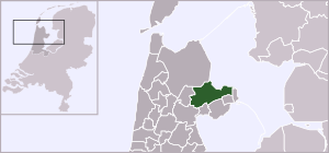 Highlighted position of Medemblik in a municipal map of North Holland