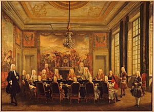 Régence du duc d'Orléans, Council with Cardinal Fleury