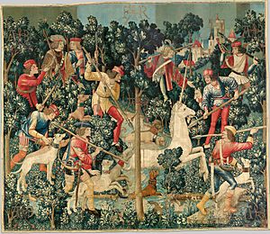 The Unicorn is Attacked (from the Unicorn Tapestries) – 467639