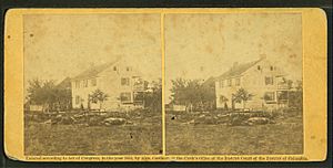 View around Abraham Trossel's house, near centre of battlefield of Gettysburg, by O'Sullivan, Timothy H., 1840-1882