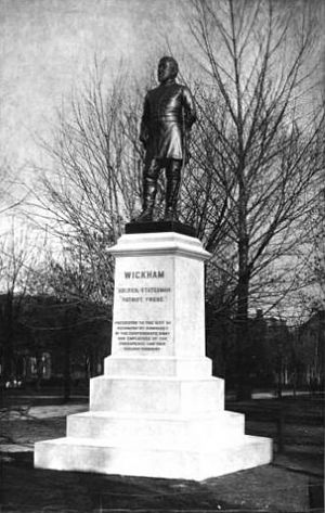 Williams Wickham statue