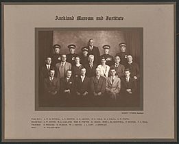 Auckland Museum and Institute staff group portrait. ca. 1935