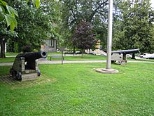 French cannons from Louisbourg in Toronto