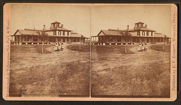Hospital at Fort Custer, by E. F. Everitt