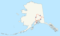 Interstate Alaska map