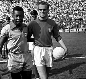 Italia-Brasile - Pelé + Sandro Mazzola