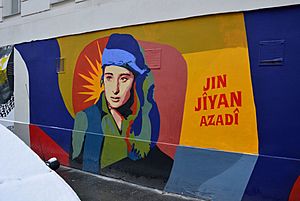 Jin Jiyan Azadi by Btoy, Schwendergasse, Vienna