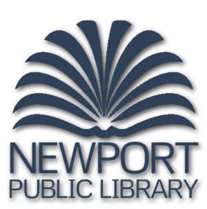 The logo of the Newport Public Library