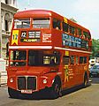 London Central Routemaster bus RML2596 (JJD 596D), route 12, Whitehall, July 1997, cropped