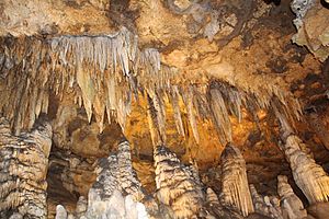 Luray cavern stalactites and stalagmites