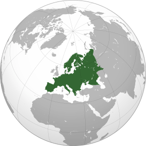 Mainland Europe (orthographic projection)
