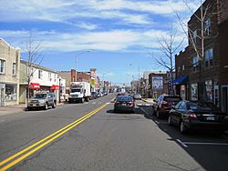 Central business district of Manville