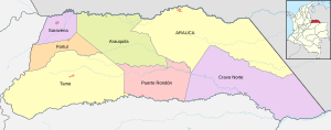 Mapa de Arauca (político)