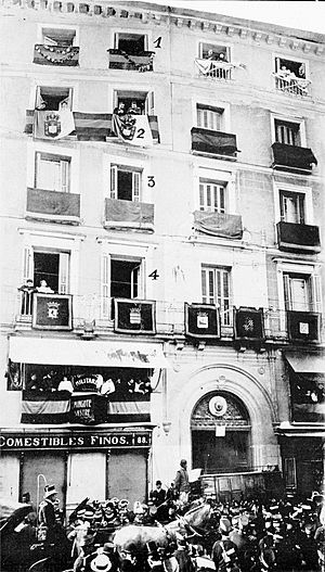 No. 88 Calle Mayor, scene of the attempt on the King and Queen of Spain