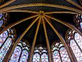 Paris (75), Sainte-Chapelle, chapelle haute, abside, voûte 1