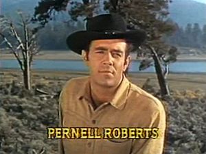 Pernell Roberts in Bonanza opening credits episode Bitter Water